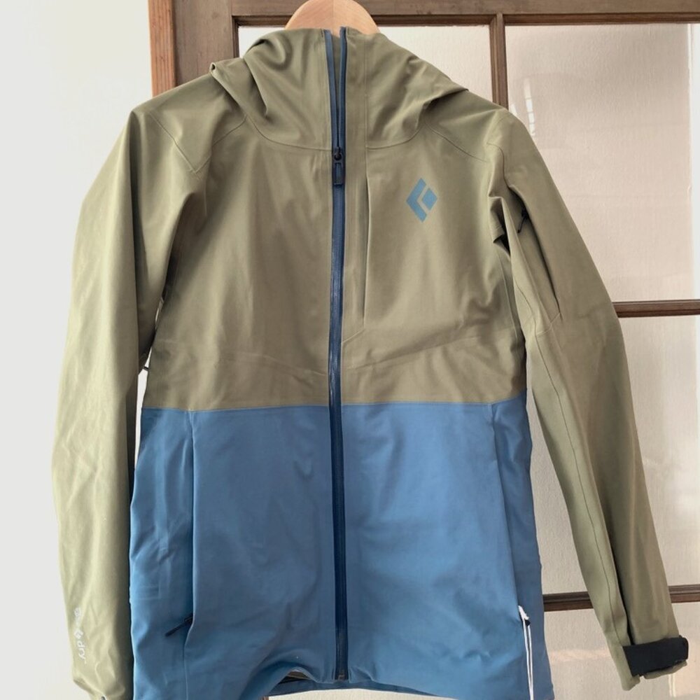 Black Diamond Women's XS Recon Stretch Shell (Crag Green-Creek Blue)